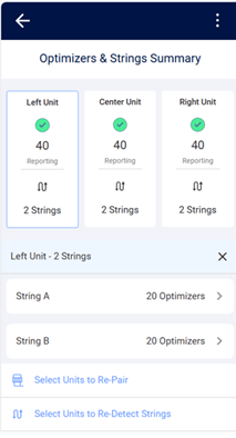 optimizers and strings menu
